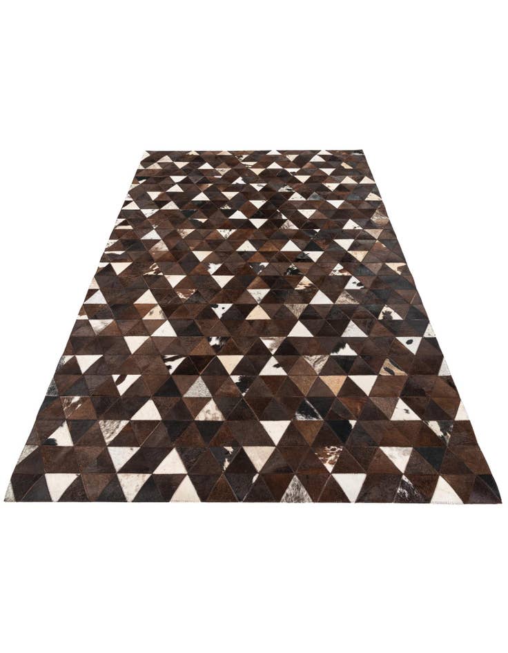 Detail image of  5' x 8' Cowhide Stocks Rug