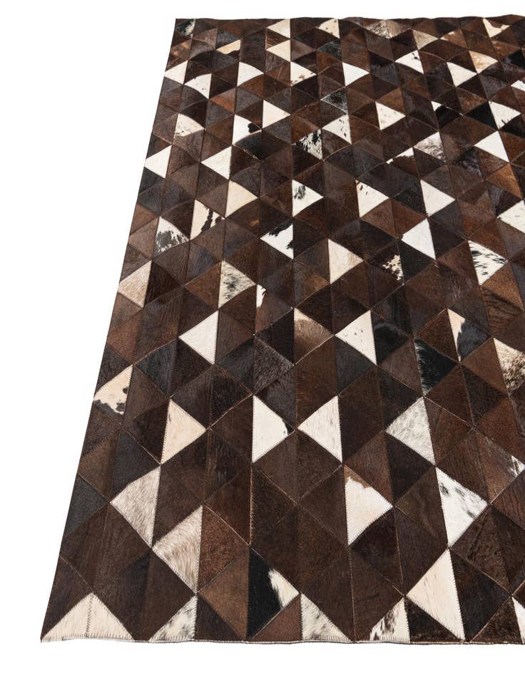 Detail image of  5' x 8' Cowhide Stocks Rug