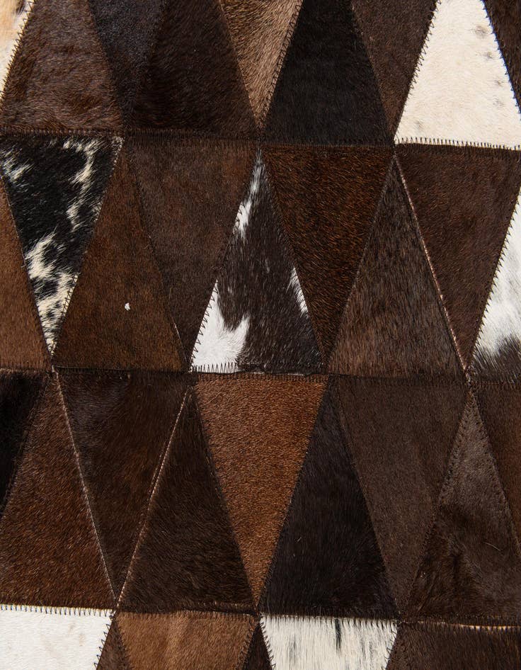 Detail image of  5' x 8' Cowhide Stocks Rug