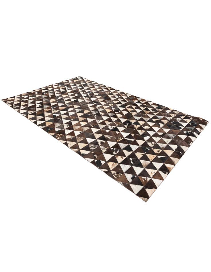 Detail image of  5' x 8' Cowhide Stocks Rug