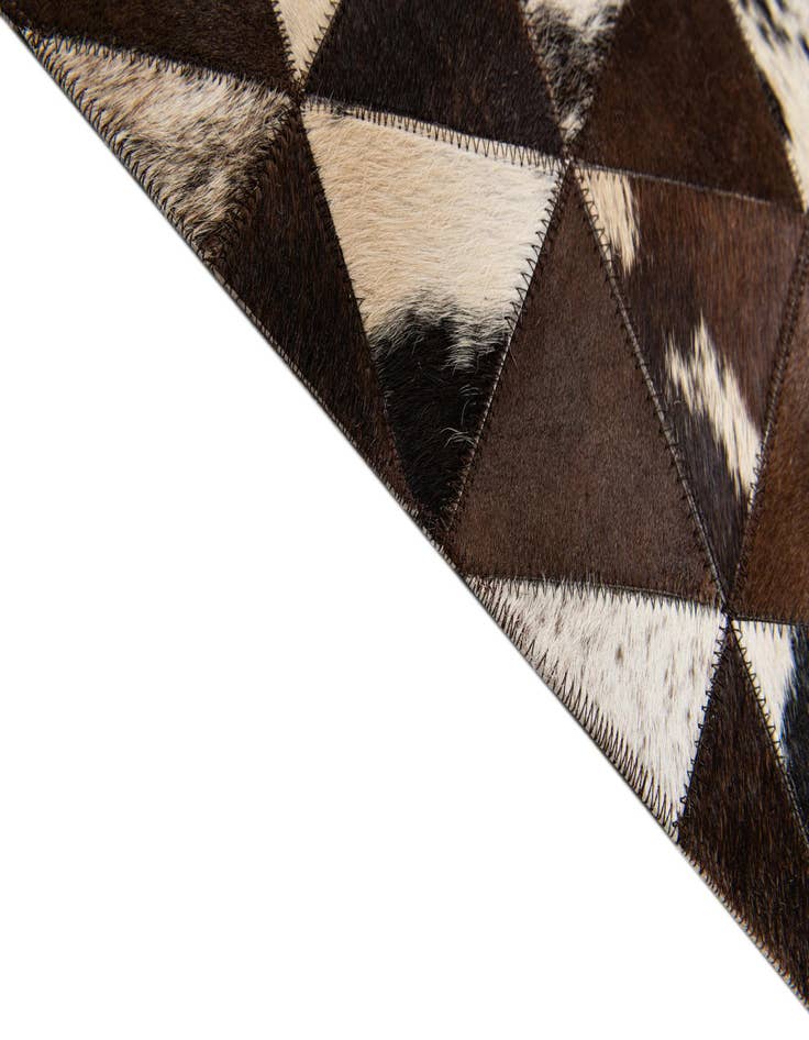 Detail image of  5' x 8' Cowhide Stocks Rug