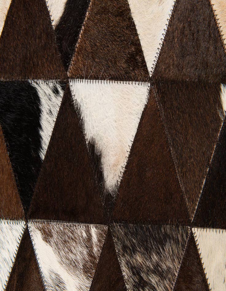 Detail image of  5' x 8' Cowhide Stocks Rug