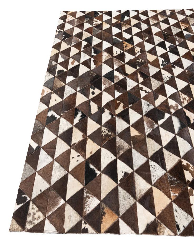 Detail image of  5' x 8' 1 Cowhide Stocks Rug
