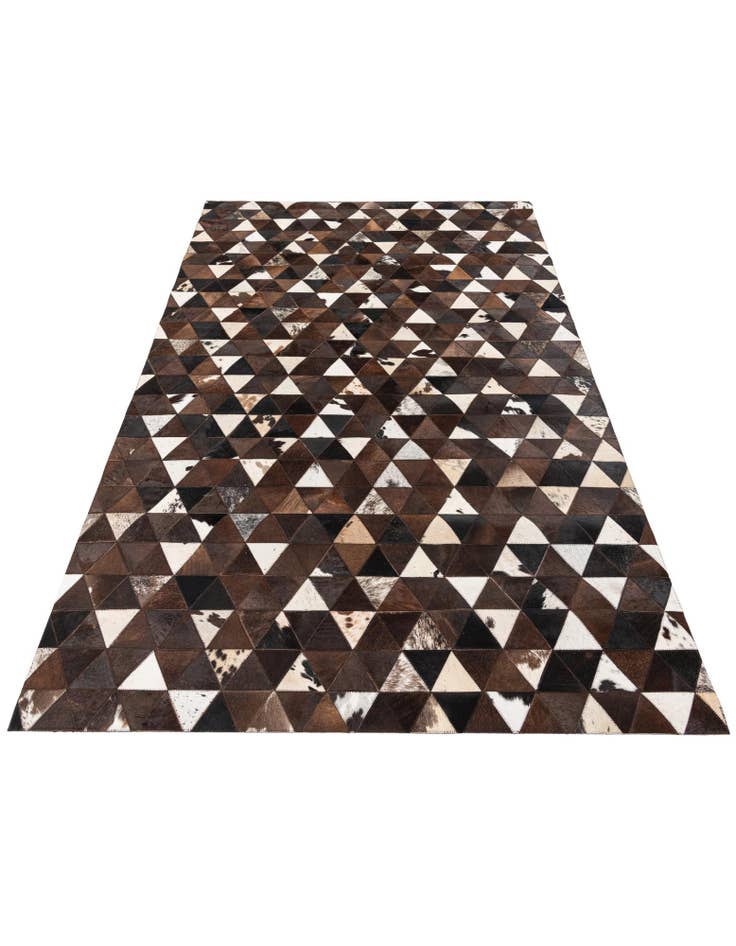 Detail image of  5' x 8' Cowhide Stocks Rug