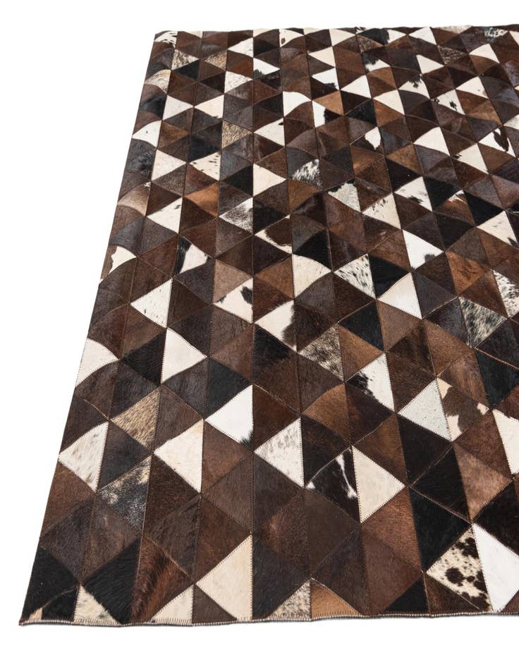 Detail image of  5' x 8' Cowhide Stocks Rug