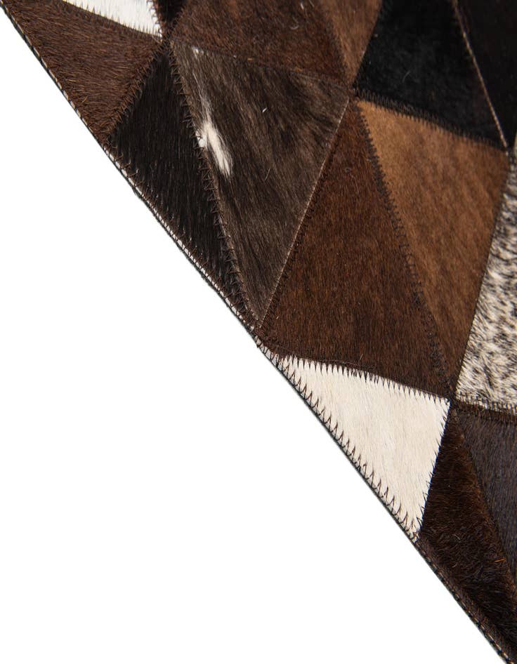 Detail image of  5' x 8' Cowhide Stocks Rug