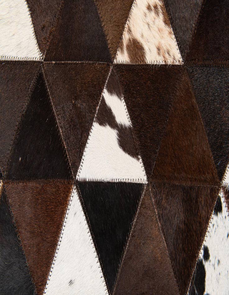 Detail image of  5' x 8' Cowhide Stocks Rug