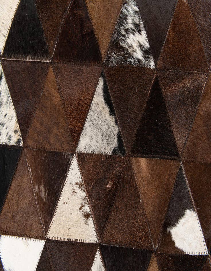 Detail image of  5' x 8' Cowhide Stocks Rug