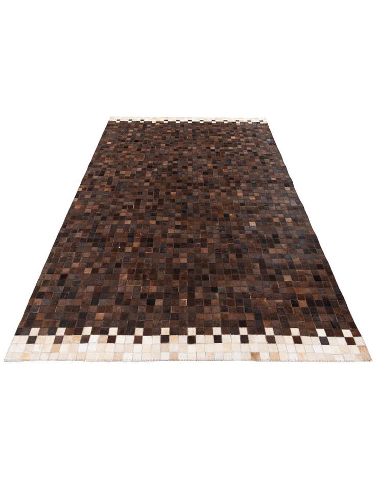 Detail image of  5' x 7' 11 Cowhide Stocks Rug
