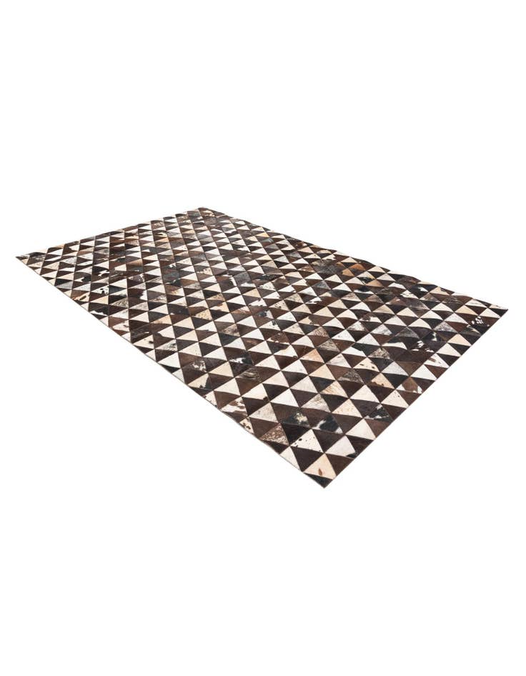 Detail image of  4' 11 x 8' Cowhide Stocks Rug