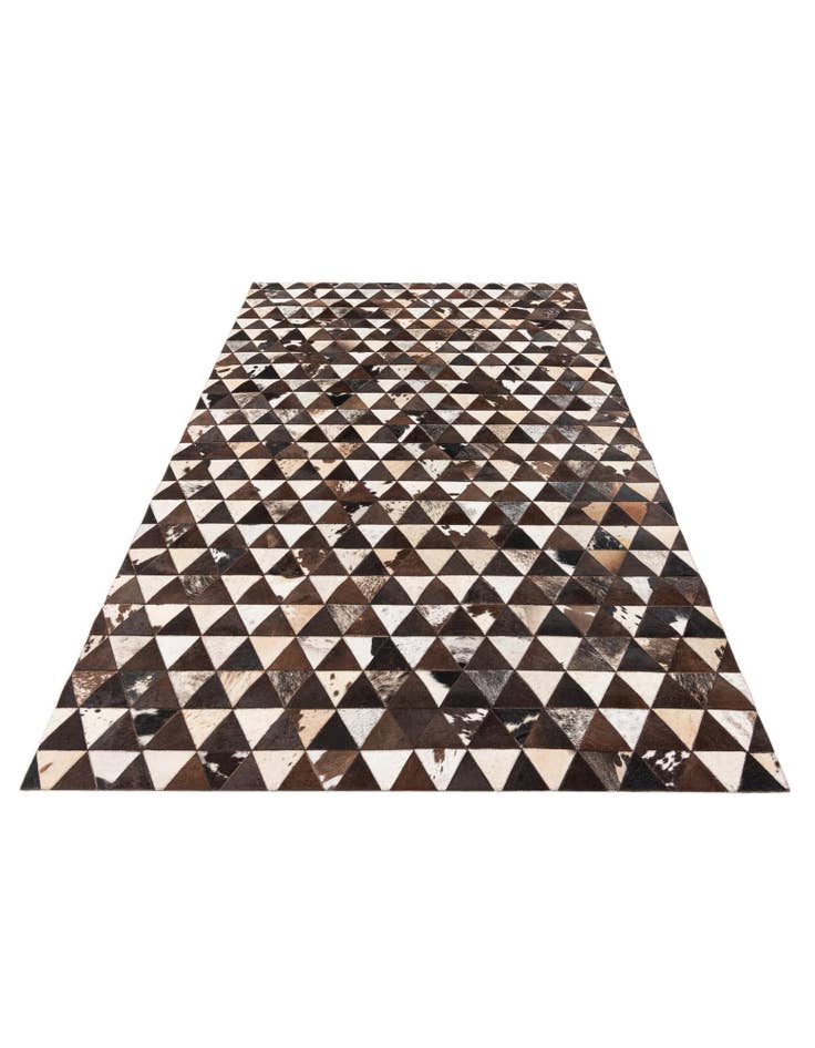 Detail image of  4' 11 x 8' Cowhide Stocks Rug