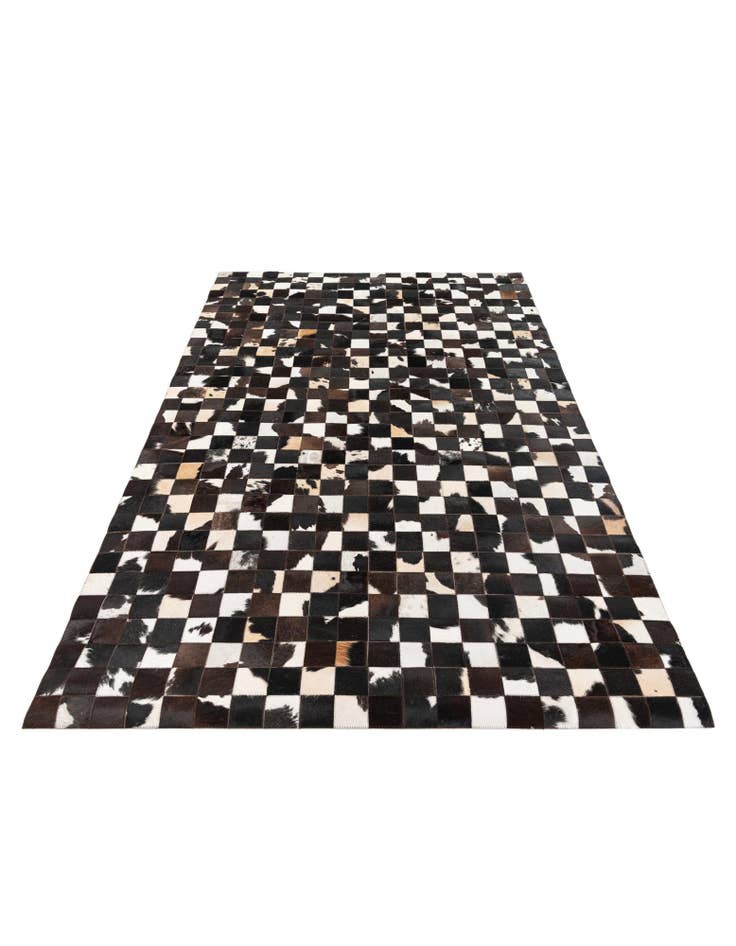 Detail image of  5' x 7' 11 Cowhide Stocks Rug
