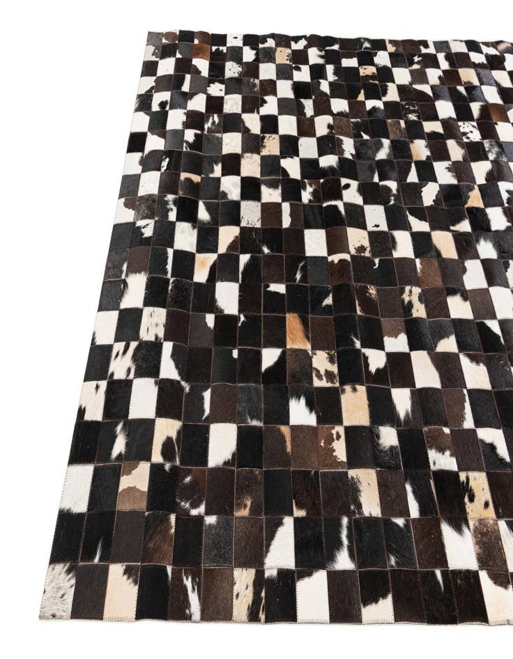 Detail image of  5' x 7' 11 Cowhide Stocks Rug