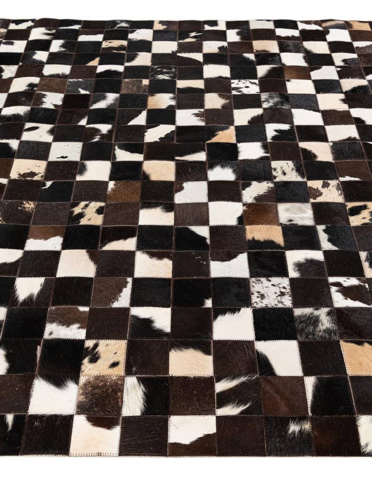 Detail image of  5' x 7' 11 Cowhide Stocks Rug