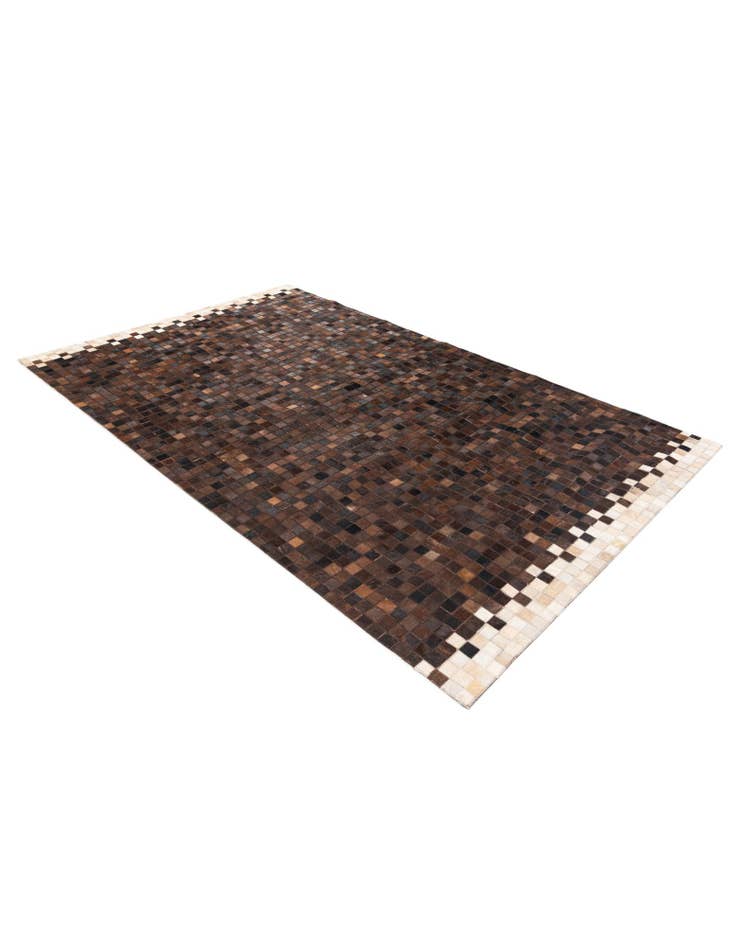 Detail image of  5' 1 x 8' Cowhide Stocks Rug