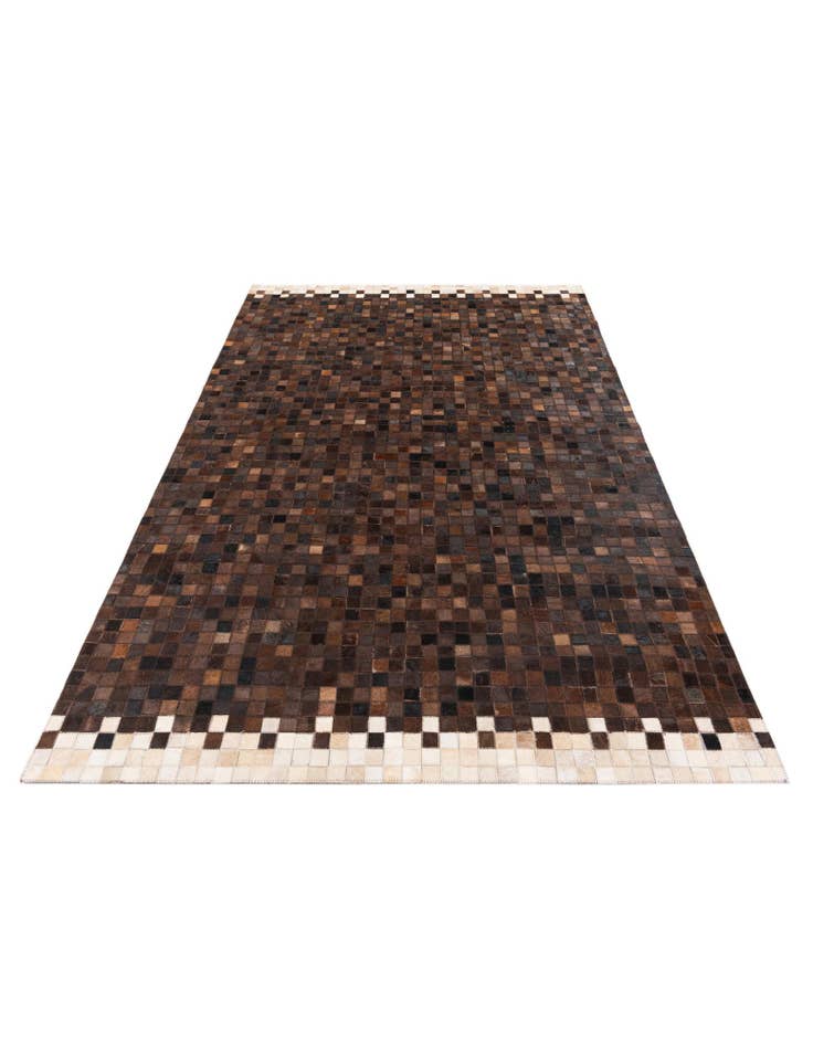 Detail image of  5' 1 x 8' Cowhide Stocks Rug