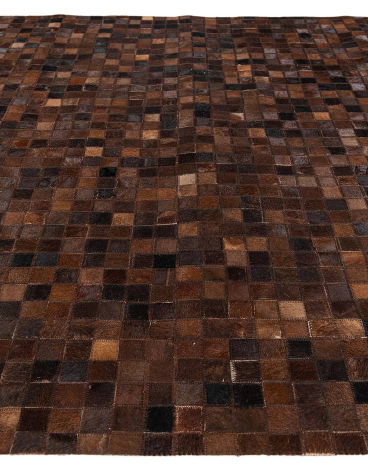 Detail image of  5' 1 x 8' Cowhide Stocks Rug