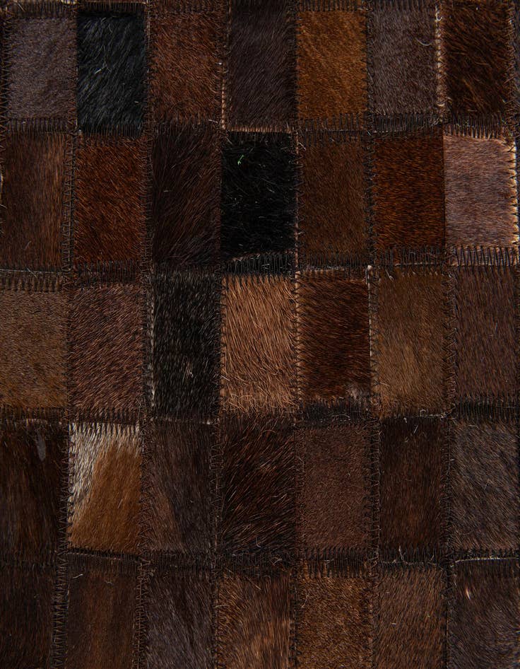 Detail image of  5' 1 x 8' Cowhide Stocks Rug