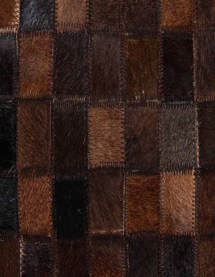 Detail image of  5' 1 x 8' Cowhide Stocks Rug