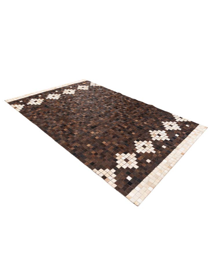 Detail image of  5' 1 x 8' Cowhide Stocks Rug