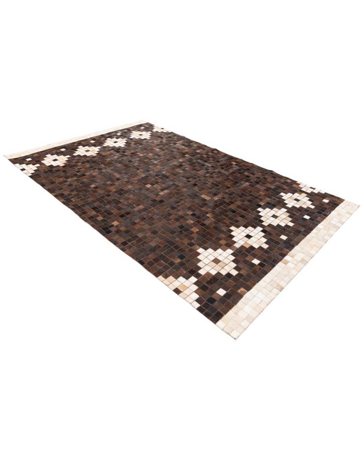 Detail image of  5' x 7' 11 Cowhide Stocks Rug