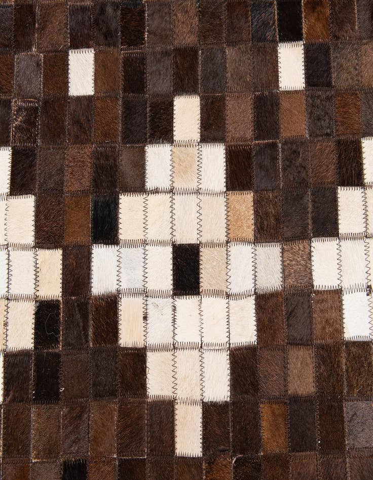 Detail image of  5' x 7' 11 Cowhide Stocks Rug