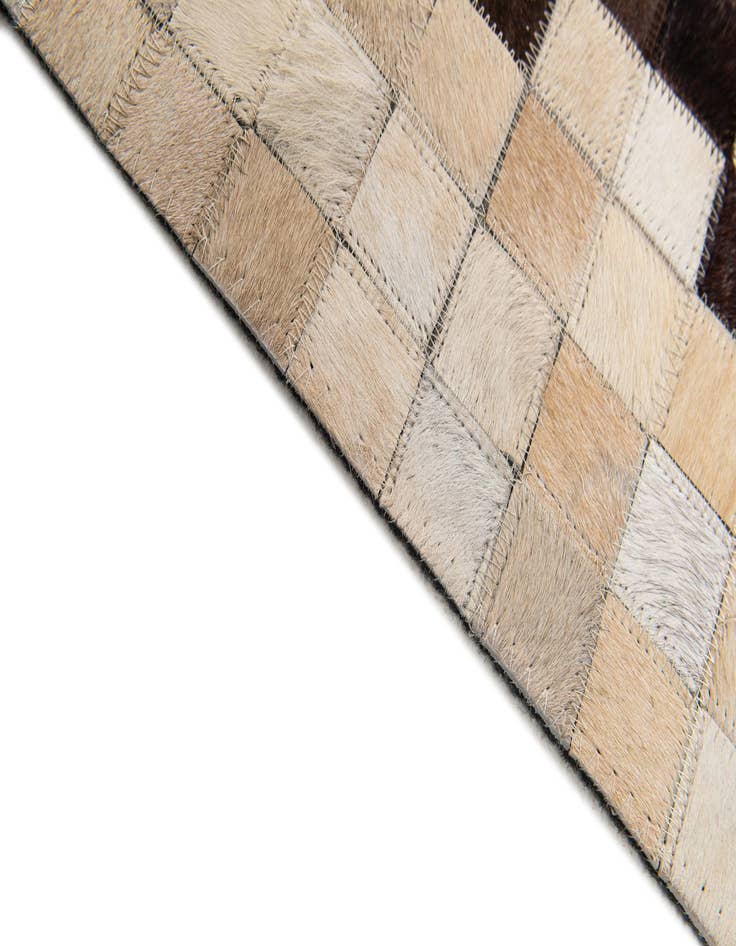 Detail image of  5' 2 x 7' 11 Cowhide Stocks Rug