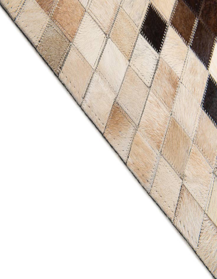 Detail image of  5' 2 x 7' 11 Cowhide Stocks Rug