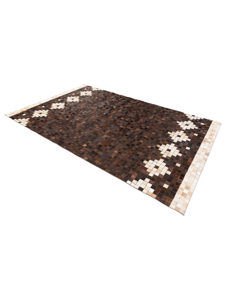Detail image of  5' 1 x 8' Cowhide Stocks Rug