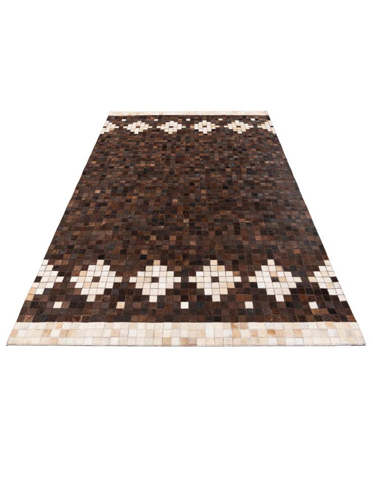 Detail image of  5' 1 x 8' Cowhide Stocks Rug