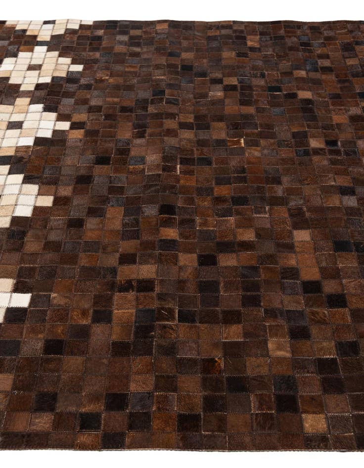 Detail image of  5' 1 x 8' Cowhide Stocks Rug