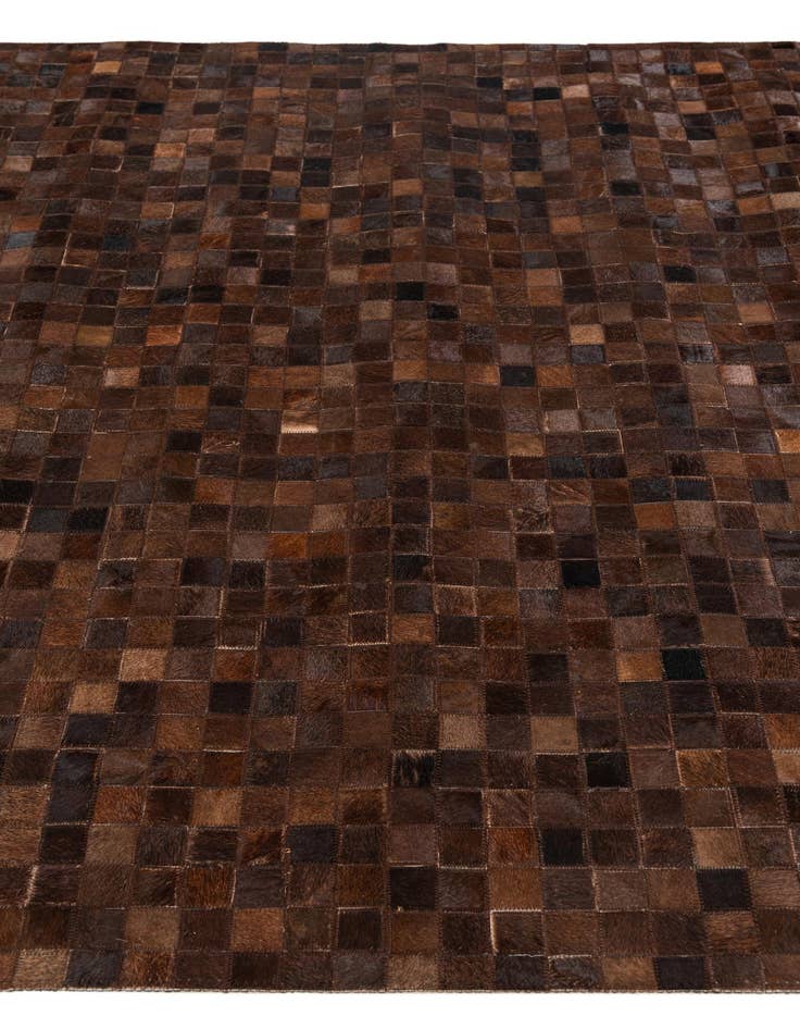 Detail image of  5' 2 x 8' Cowhide Stocks Rug