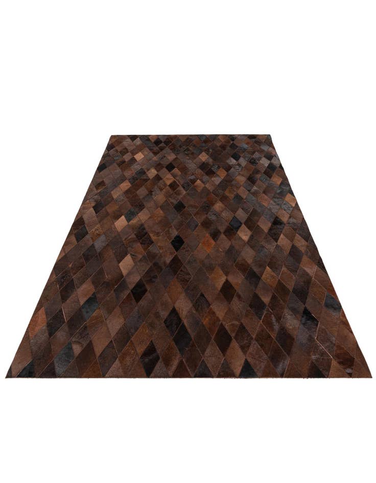 Detail image of  5' 1 x 8' Cowhide Stocks Rug