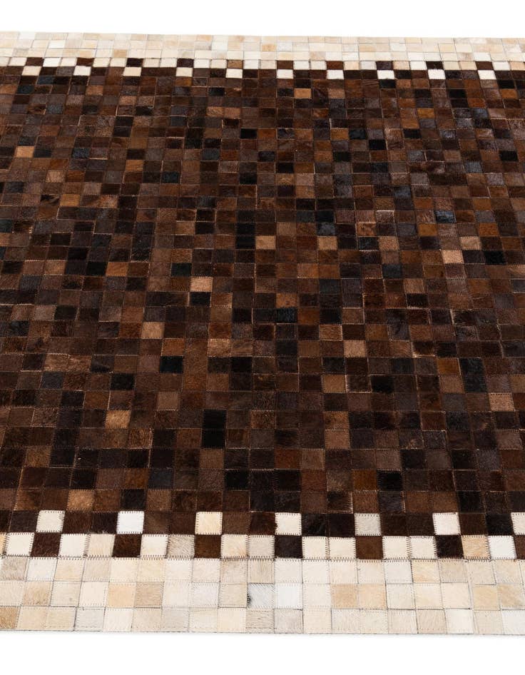 Detail image of  5' 1 x 8' Cowhide Stocks Rug