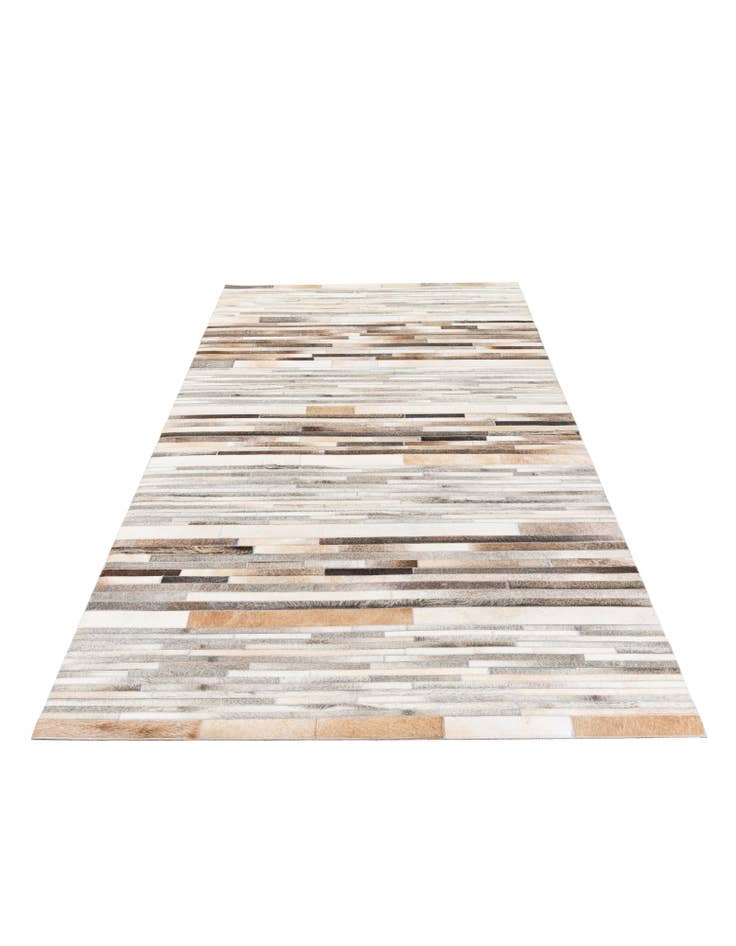 Detail image of  5' 1 x 8' Cowhide Stocks Rug