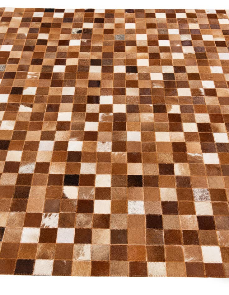 Detail image of  5' x 7' 11 Cowhide Stocks Rug