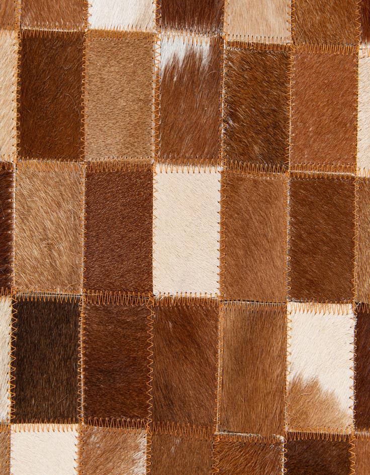 Detail image of  5' x 7' 11 Cowhide Stocks Rug