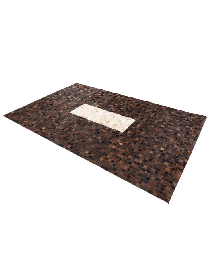 Detail image of  5' x 7' 11 Cowhide Stocks Rug