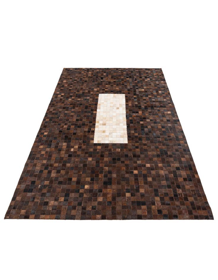 Detail image of  5' x 7' 11 Cowhide Stocks Rug