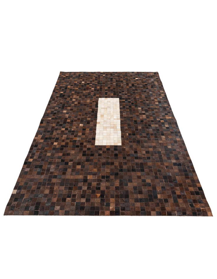 Detail image of  5' x 7' 11 Cowhide Stocks Rug