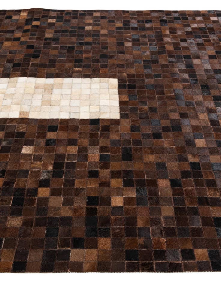 Detail image of  5' x 7' 11 Cowhide Stocks Rug