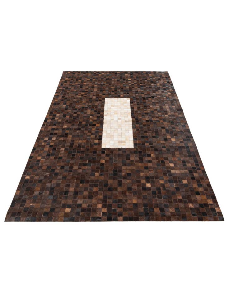 Detail image of  5' 1 x 7' 11 Cowhide Stocks Rug