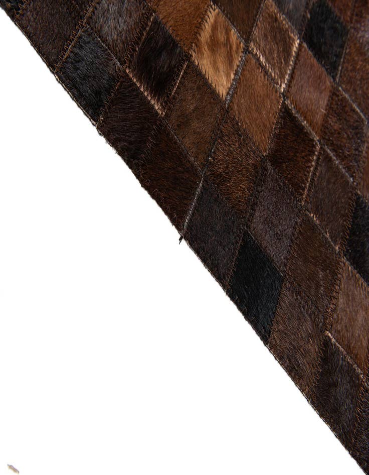 Detail image of  5' 1 x 8' Cowhide Stocks Rug