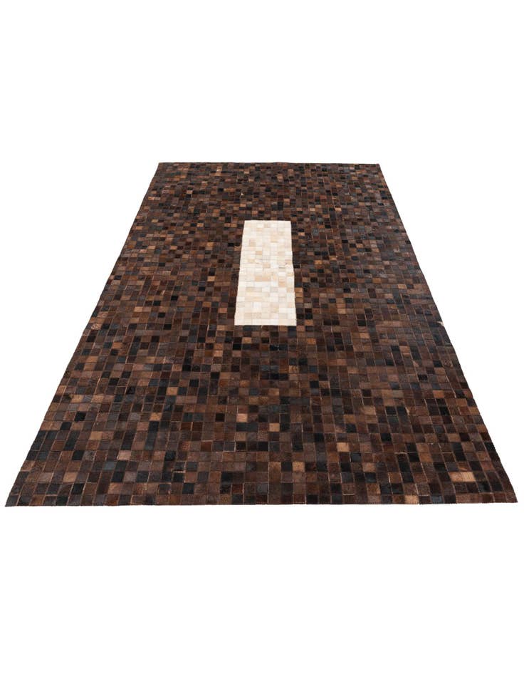 Detail image of  5' x 7' 10 Cowhide Stocks Rug