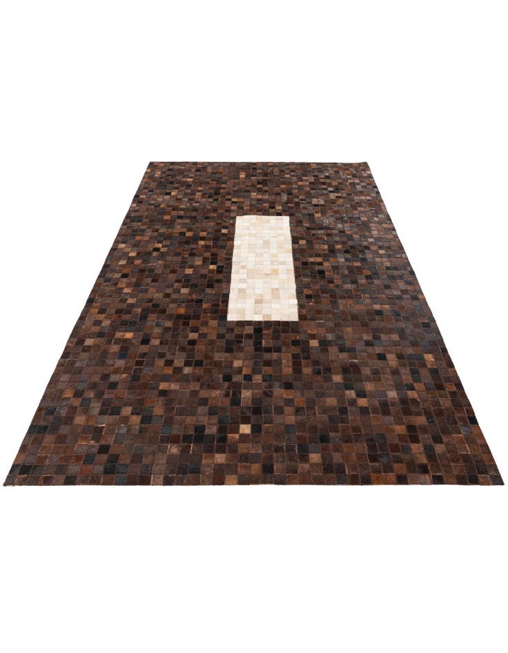 Detail image of  5' x 7' 10 Cowhide Stocks Rug