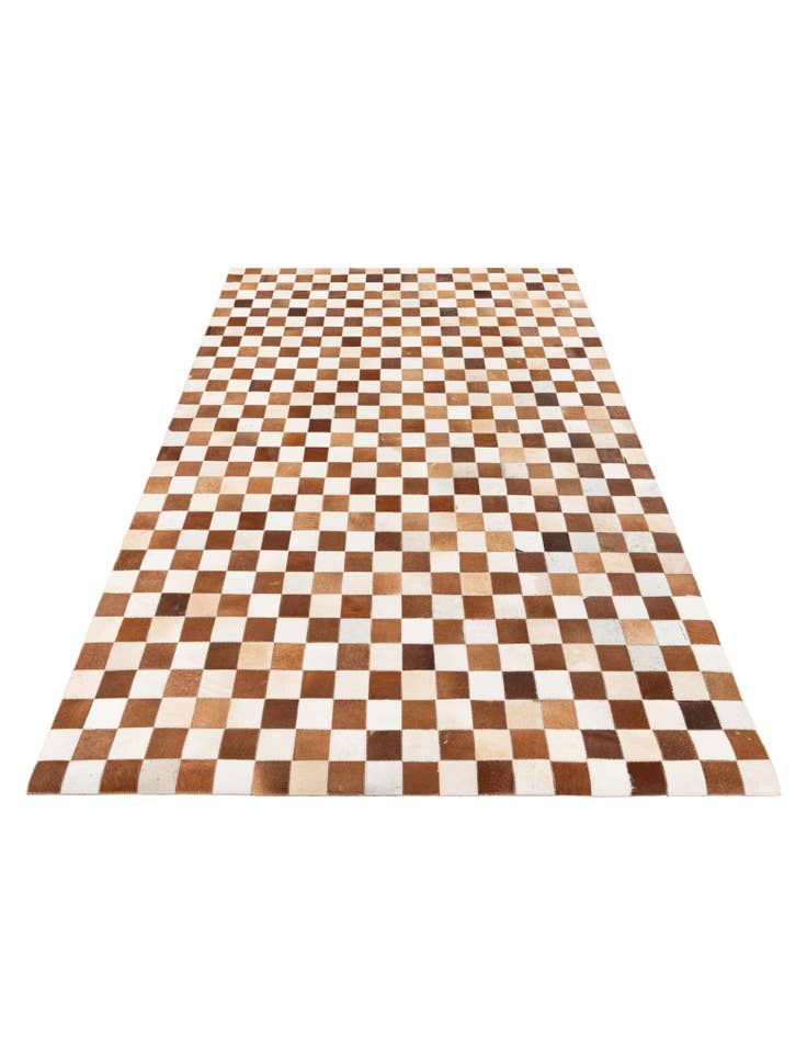 Detail image of  5' x 7' 11 Cowhide Stocks Rug