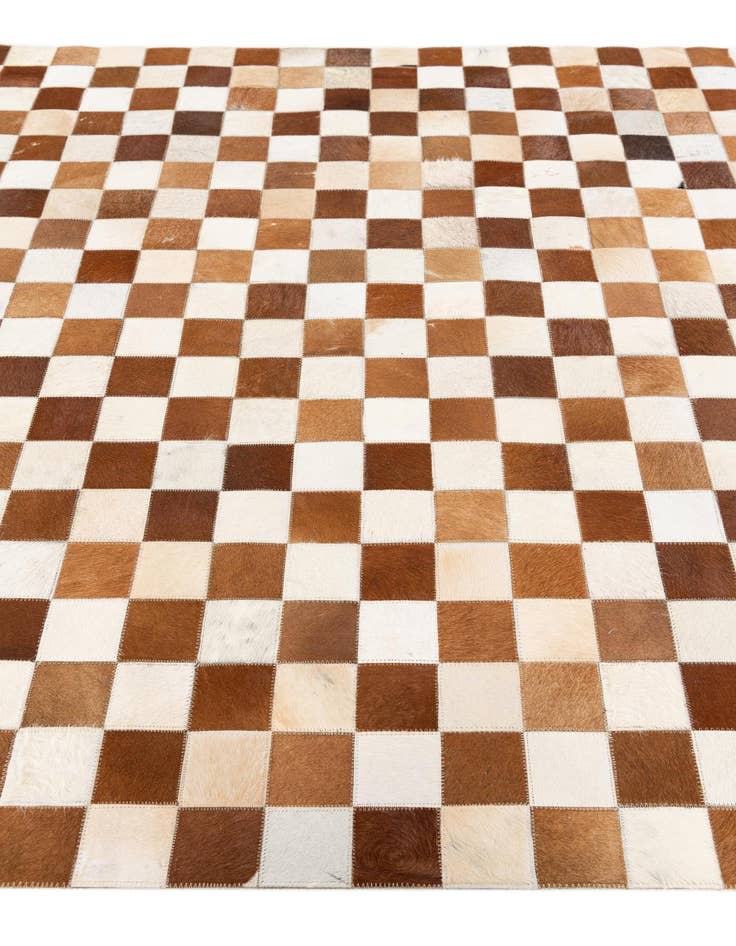 Detail image of  5' x 7' 11 Cowhide Stocks Rug