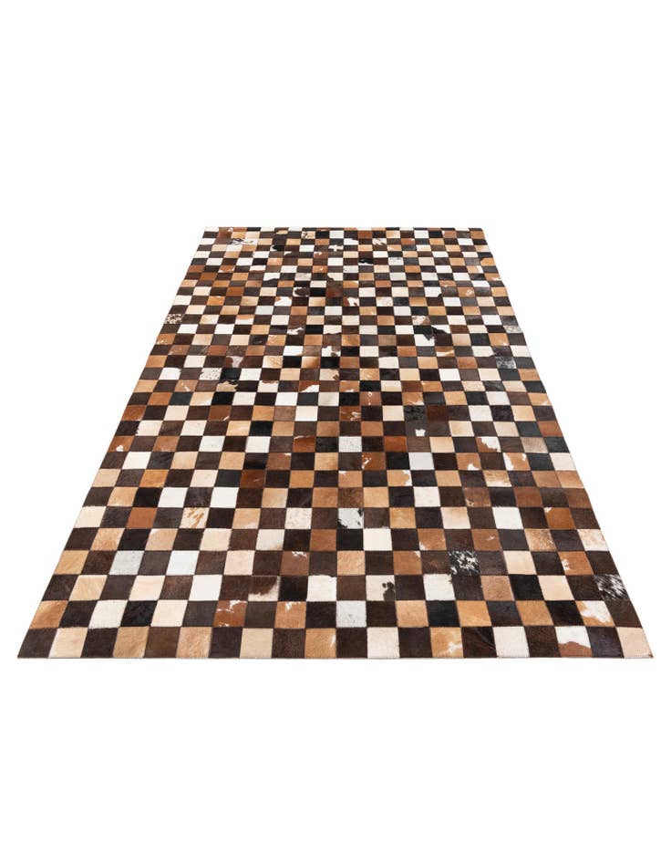 Detail image of  5' x 7' 11 Cowhide Stocks Rug
