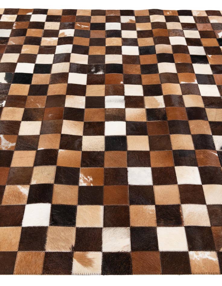 Detail image of  5' x 7' 11 Cowhide Stocks Rug