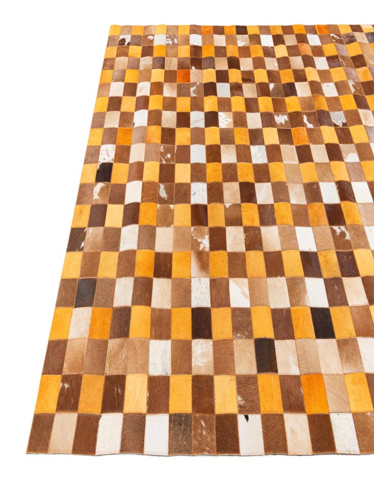 Detail image of  5' x 7' 11 Cowhide Stocks Rug